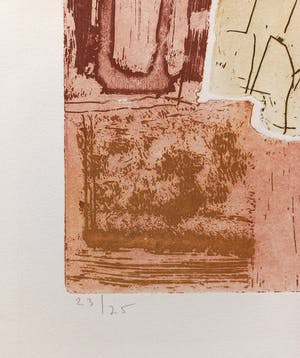 Jan Montyn - Interior Cambodga, aquatint ets (kleine oplage) kopen? Bied vanaf 100!