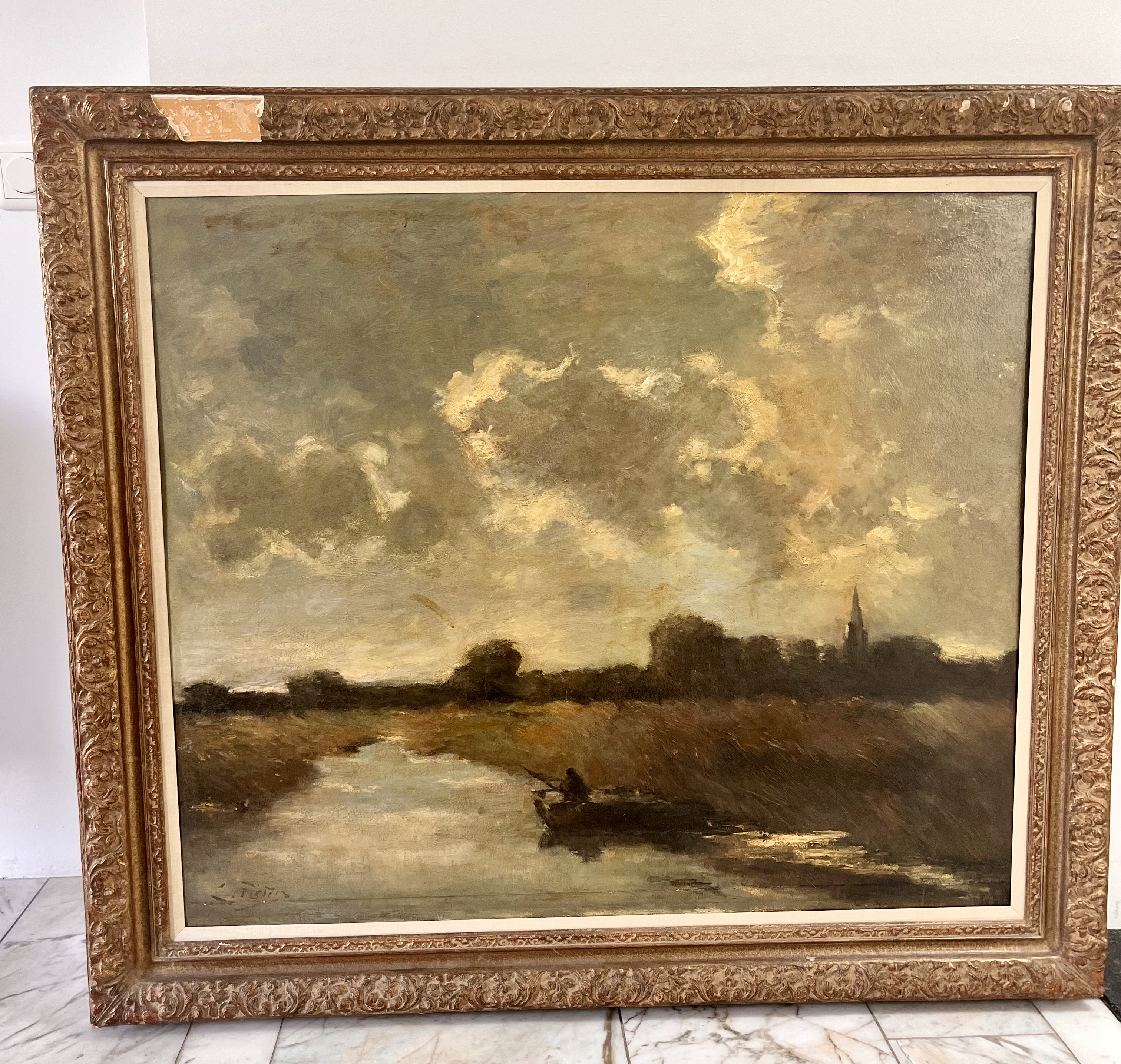 Buy Evert Pieters - Hollands landschap met water? Bid from 650!