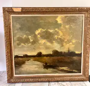 Buy Evert Pieters - Hollands landschap met water? Bid from 650!