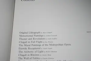 Marc Chagall - dubbelbladige kleurenlitho in prachtige monografie kopen? Bied vanaf 100!