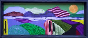 Ronald Boonacker - Italiaans landschap I - Acryl op paneel - Nieuw ! verkocht voor € 10!