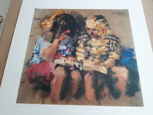Rob Houdijk - Offset-litho, "Samen lezen". kopen? Bied vanaf 35!