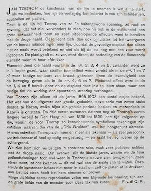 Jan Toorop - Complete portfolio met zeven collotypes kopen? Bied vanaf 250!