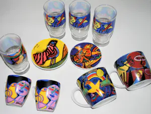 Corneille - divers serviesgoed (15x) en een monografie kopen? Bied vanaf 50!