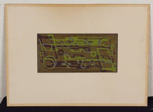 Antoinette Gispen - Zonnebeweging - 1969 - houtsnede op papier - BKR Amsterdam kopen? Bied vanaf 20!