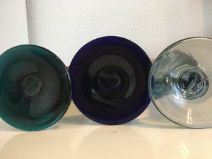 Curiosa - Grote mondgeblazen sier glazen / bokalen kopen? Bied vanaf 50!