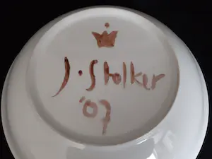 Judith Stolker - (Wand-) bord handbeschilderd, gesigneerd kopen? Bied vanaf 1!