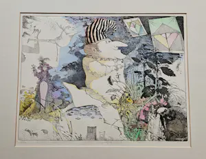 Nicolaas Wijnberg - Grote, in zeer kleine oplage (12) gemaakte kleuren-Ets "de Joker" kopen? Bied vanaf 46!