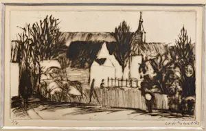 Thijs Buit - Ets z.t. (vermoedelijk Hattem), 1962 kaufen? Bieten Sie von 30!