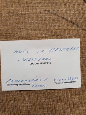 Joop Smits - Huis in westerland kopen? Bied vanaf 225!
