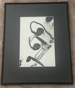 Jurjen de Haan - Abstracte compositie met gebogen lijn, 1999 kaufen? Bieten Sie von 70!