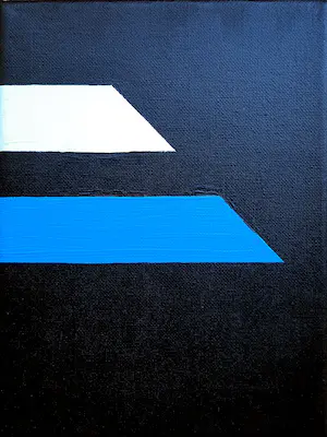 Niet of onleesbaar gesigneerd - LOT van 4 geometrisch abstracten op canvas - 22335 kopen? Bied vanaf 1!