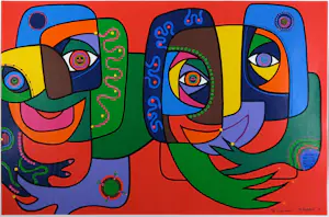 Marianne Naerebout - Zeefdruk op papier, Sea Lovers - Ingelijst (Zeer groot) kopen? Bied vanaf 85!