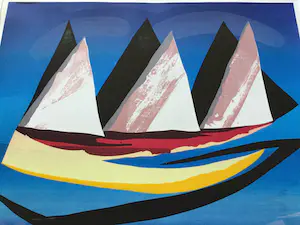 Piet de Ridder - "Eiland" | kleuren zeefdruk (23/25) kopen? Bied vanaf 39!