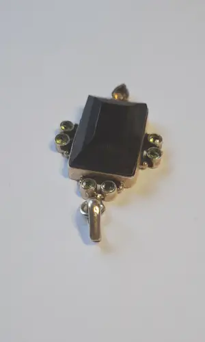 Mooie zilveren hanger met black Onyx kopen? Bied vanaf 75!