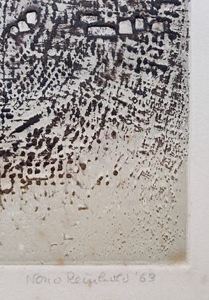 Nono Reinhold - Paysage indéfini, aquatint ets met reliëfdruk kopen? Bied vanaf 50!
