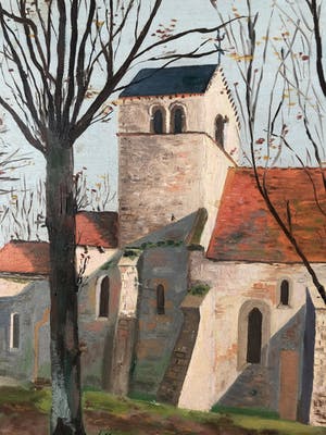 Niet of onleesbaar gesigneerd - Suzanne Goubeau Gauthey - l’Eglise de Torcy kopen? Bied vanaf 1!