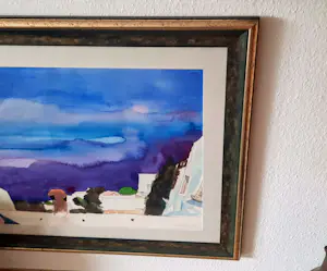 Friedrich Schiemann - Aquarell Gemälde Südliche Landschaft 1981 signiert Größe 80 x 100 cm kopen? Bied vanaf 320!