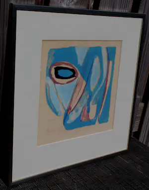 Bram van Velde - Ingelijste kleuren litho - 1975 kopen? Bied vanaf 299!