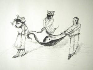 Han Mes - Litho, Op sleeptouw kopen? Bied vanaf 1!