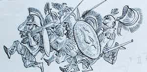 Peter Vos - Pentekening - Romeinen II verkocht voor € 75!