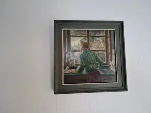 Jan Nijland - Man kijkt uit het raam kopen? Bied vanaf 45!