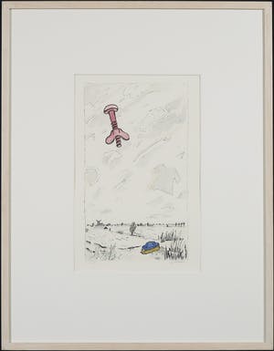 Pieter Holstein - Handgekleurde litho, Zonder titel - Ingelijst kopen? Bied vanaf 35!