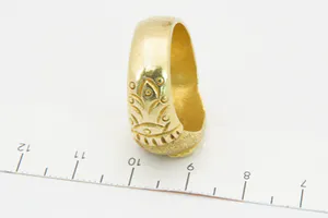 Massief 18 krt geel gouden Surinaamse vriendschaps-ring - herenmodel - kopen? Bied vanaf 460!