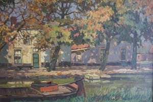 Ben Viegers - olieverf op doek, boerderij kopen? Bied vanaf 500!