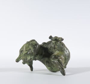 Wim Steins - Krachtig vormgegeven stier met groen patina kopen? Bied vanaf 250!