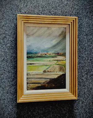 Marius Richters - Fraai omstreeks 1930 geschilderd olieverf "naderende zomerstorm" gesigneerd kopen? Bied vanaf 437!