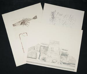 Hans van der Linde - Walter Nobbe + Maarten Beks, Lot van drie stuks grafiek kopen? Bied vanaf 1!