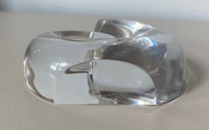 Val-Saint-Lambert - Kristallen presse papier in de vorm van een schelp kopen? Bied vanaf 1!