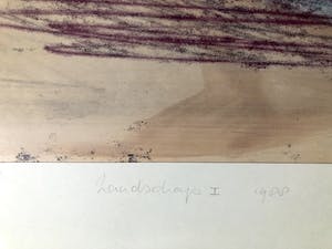 Joke Keuning - Landschap I - Gemengde techniek, Ingelijst (Groot) kopen? Bied vanaf 50!