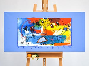 Ad Verstijnen - s'Avonds buiten - Groot kopen? Bied vanaf 350!