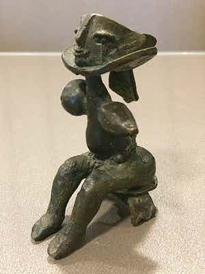 Guillermo Silva Santamaria - Brons beeldje verkocht voor € 45!