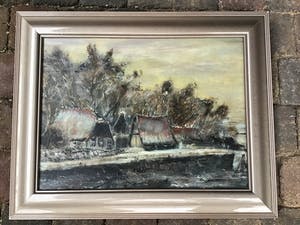 Niet of onleesbaar gesigneerd - Huisjes aan de kade. kopen? Bied vanaf 1!