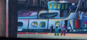 Maria-Anne Meier - Olieverf op doek: Nieuwjaarsfeest bij de oude maasbrug (Rotterdam) kopen? Bied vanaf 450!