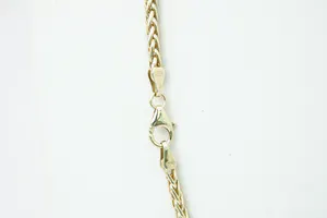 Elegant geel-gouden unisex collier/ketting - Vossestaart schakels - lengte 50cm kopen? Bied vanaf 270!