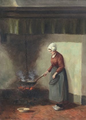 Hendrikus van Langen - C4758, Genrestuk kopen? Bied vanaf 75!