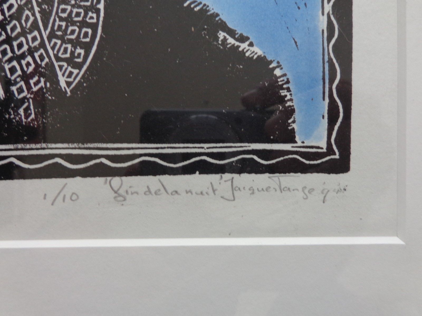 Jacques Tange - FIN DE LA NUIT / KLEURLITHO / 39x31cm / KADER / SIG / 1991 kopen? Bied vanaf 45!