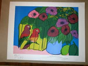 Walasse Ting - geen titel verkocht voor € 325!