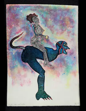 Bernhard Jäger - 'Oben und Unten' Prachtige lithografie kopen? Bied vanaf 1!