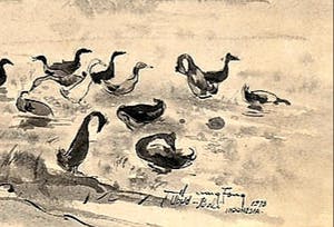 Fong Huang - "Angon Bebek" offset lithografie kopen? Bied vanaf 20!