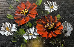 Niet of onleesbaar gesigneerd - Bloemstilleven in Verguld lijstje kopen? Bied vanaf 10!