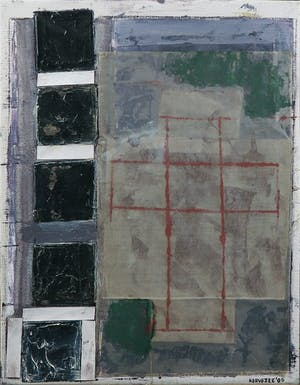 Nico Kervezee - Gemengde techniek op doek, Zonder titel kopen? Bied vanaf 1!