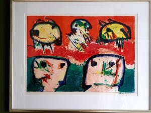 Mogens Balle - Prachtige kleurenlitho (CoBrA) kopen? Bied vanaf 100!