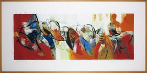 Peter Meijer - Zeefdruk, Bergen aan zee - Ingelijst (Groot) kopen? Bied vanaf 50!