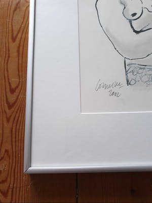 Corneille - Handgesigneerde ingelijste zeefdruk, Femme et animaux XV kopen? Bied vanaf 150!