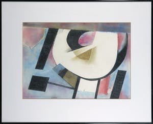 Theo Bitter - Gemengde techniek op papier, Abstract - Ingelijst kopen? Bied vanaf 100!